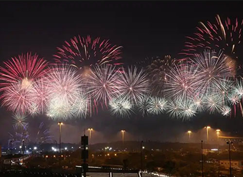 灵璧县焰火晚会